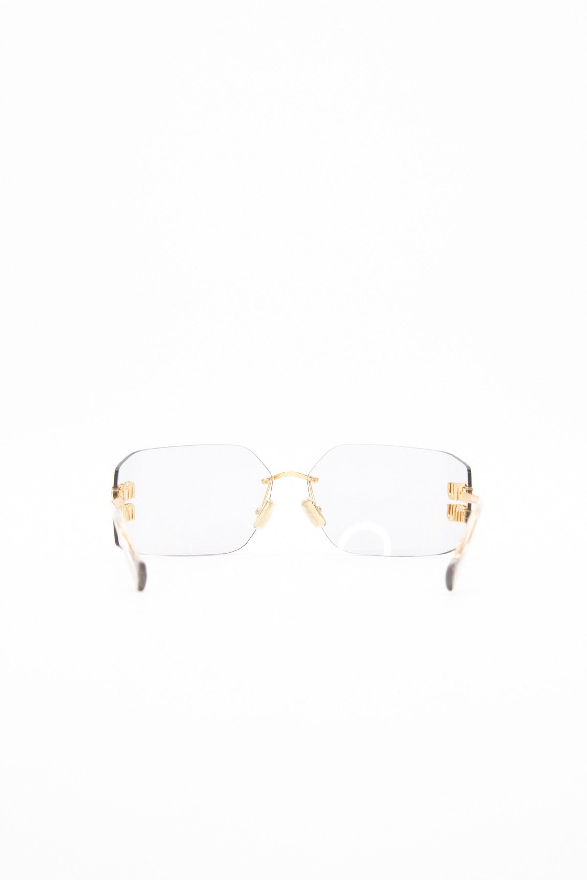 Thumbnail of http://Miu%20Miu%20Aube%20Sonnenbrille%20in%20Gold%20und%20Transparent
