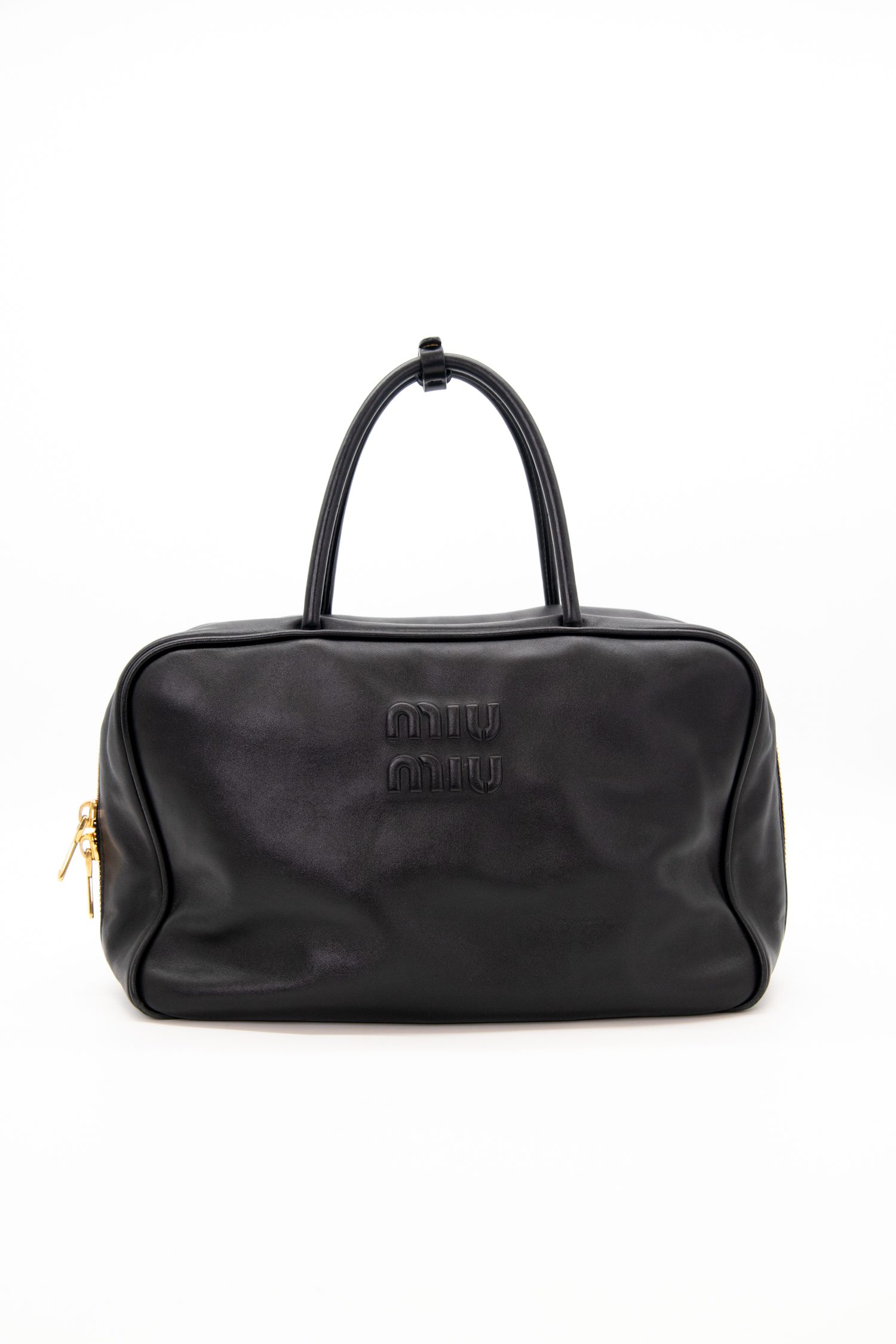 Thumbnail of http://Miu%20Miu%20Beau%20Big%20rechteckige%20Handtasche%20in%20Schwarz