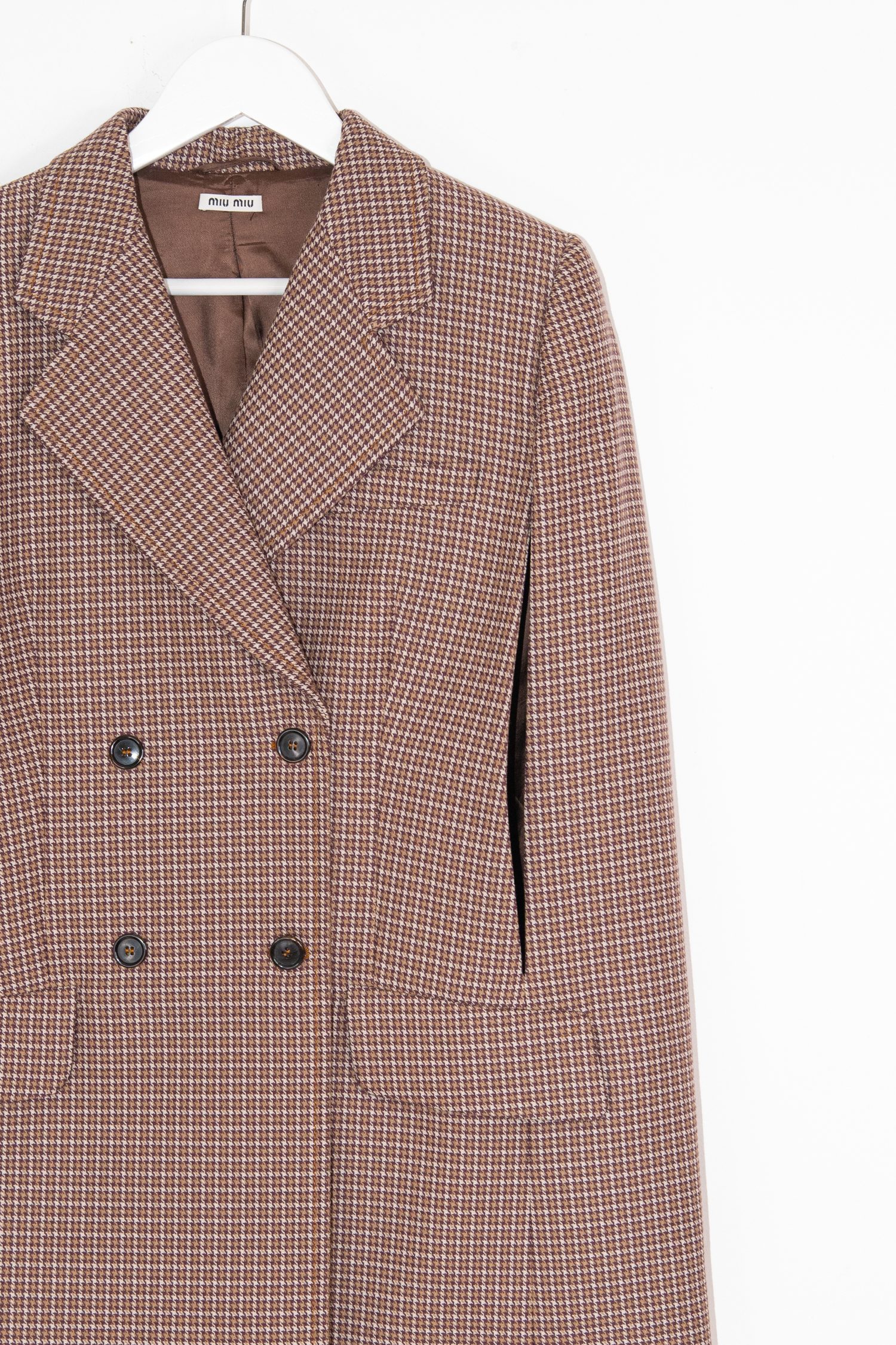 Thumbnail of http://Miu%20Miu%20Cape%20mit%20Hahnentrittmuster%20in%20Braun