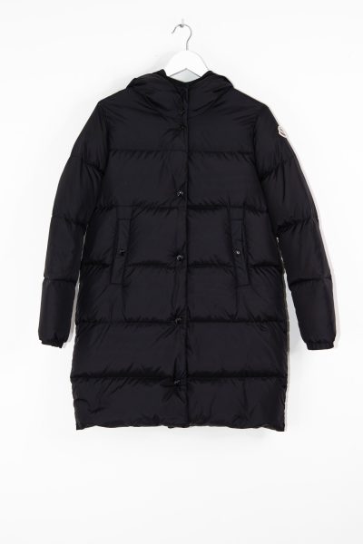 Moncler "Burgaux Giubbotto" Steppmantel in Schwarz