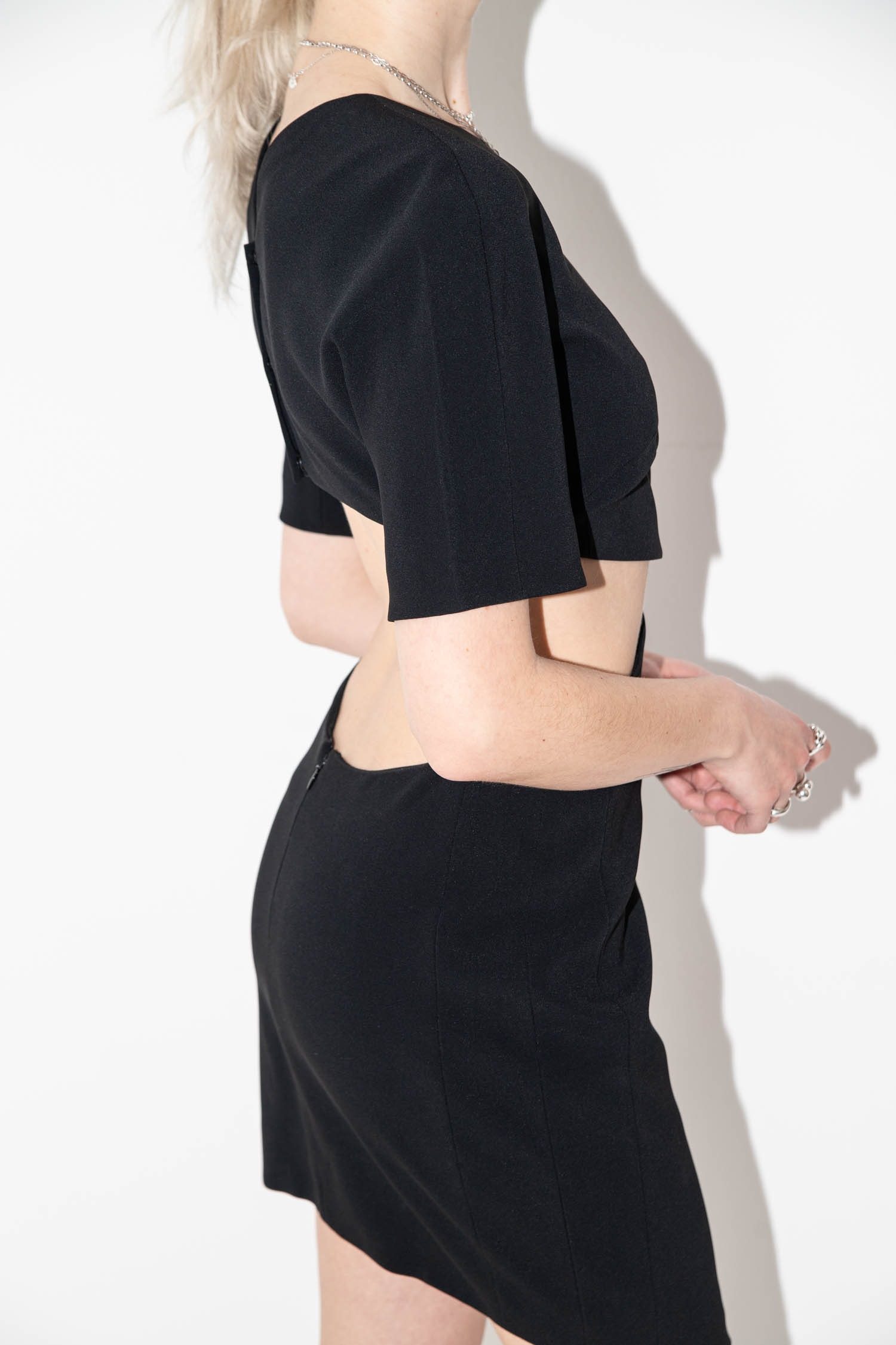 Thumbnail of http://Mugler%20Vintage%20Rober%20513431%20Kleid%20aus%20Top%20und%20Rock
