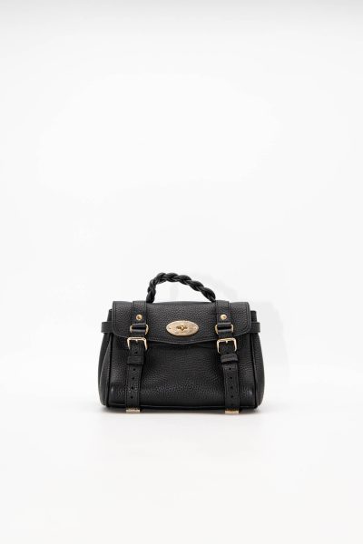 Mulberry "Mini Alexa" Handtasche in Schwarz