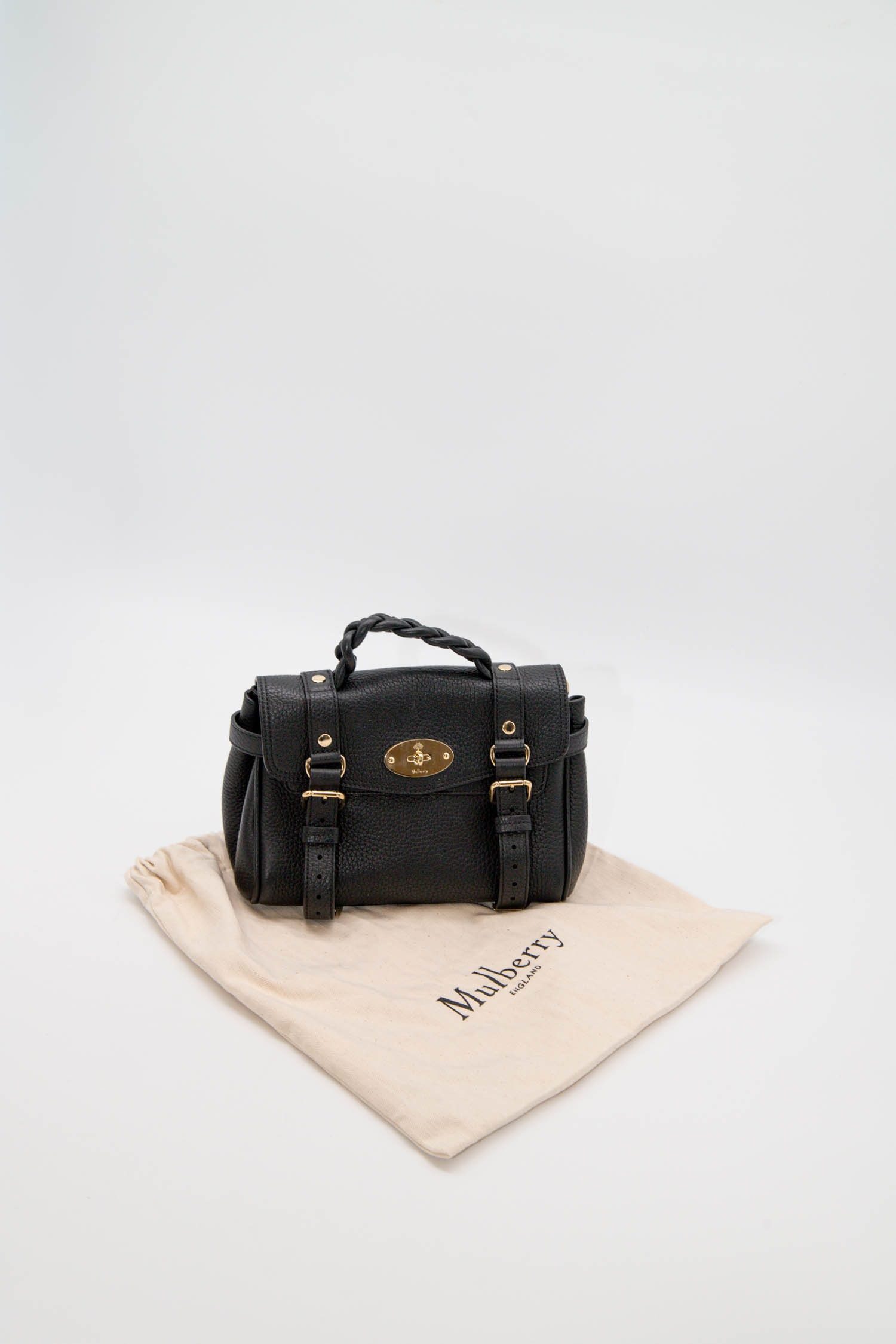 Thumbnail of http://Mulberry%20Mini%20Alexa%20Handtasche%20in%20Schwarz