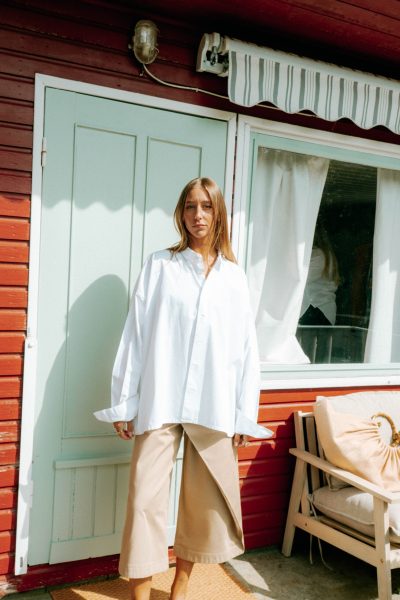 Omen Oversized-Hemd in Weiß