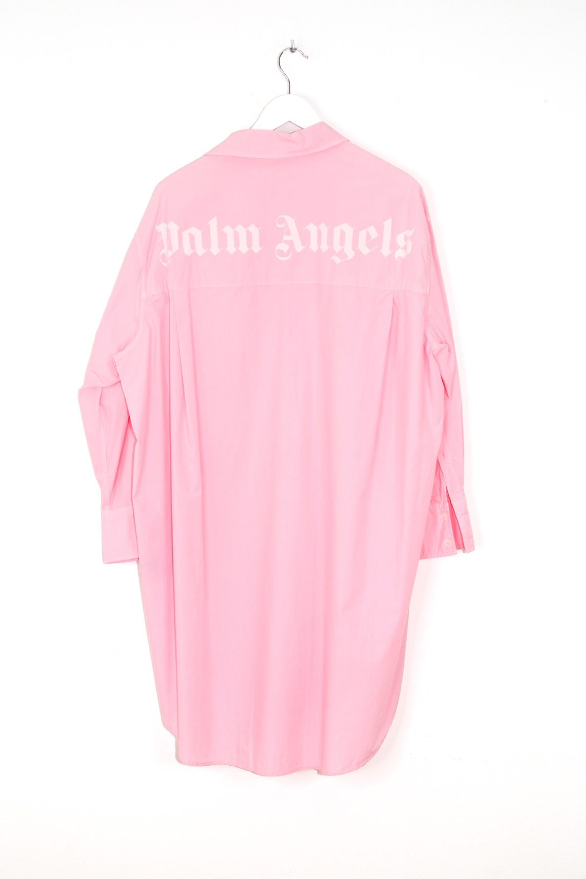 Thumbnail of http://Palm%20Angels%20Hemdkleid%20in%20Rosa%20und%20Weiß