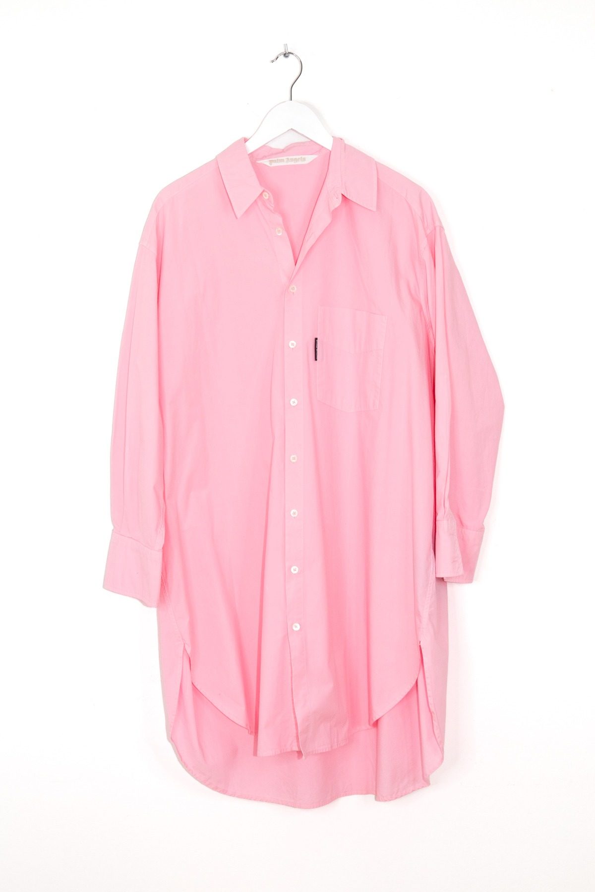 Thumbnail of http://Palm%20Angels%20Hemdkleid%20in%20Rosa%20und%20Weiß