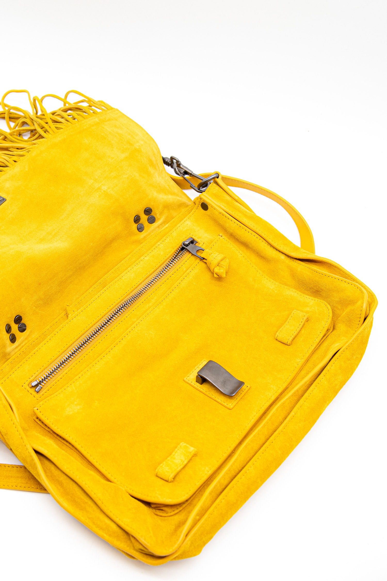 Thumbnail of http://Proenza%20Shouler%20PS1%20Umhängetasche%20aus%20Veloursleder%20in%20Gelb