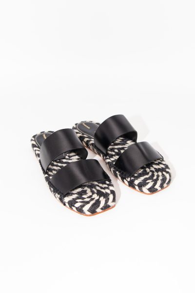 Proenza Schouler Pantoletten in Schwarz und Weiß