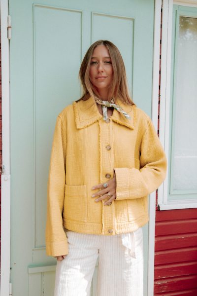 Raquel Allegra Jacke in Gelb