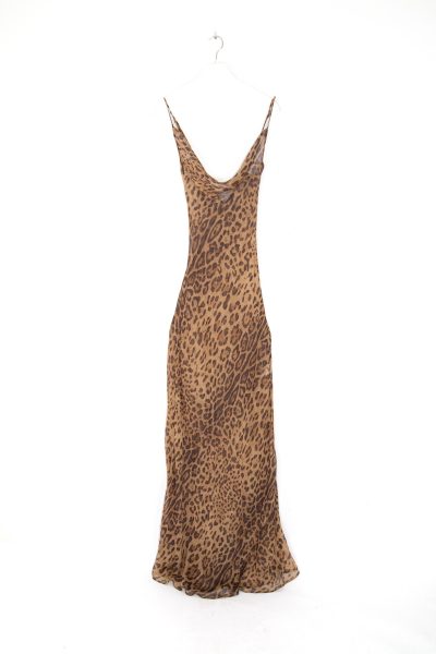 Rat & Boa "Valentina" Maxikleid mit Leomuster