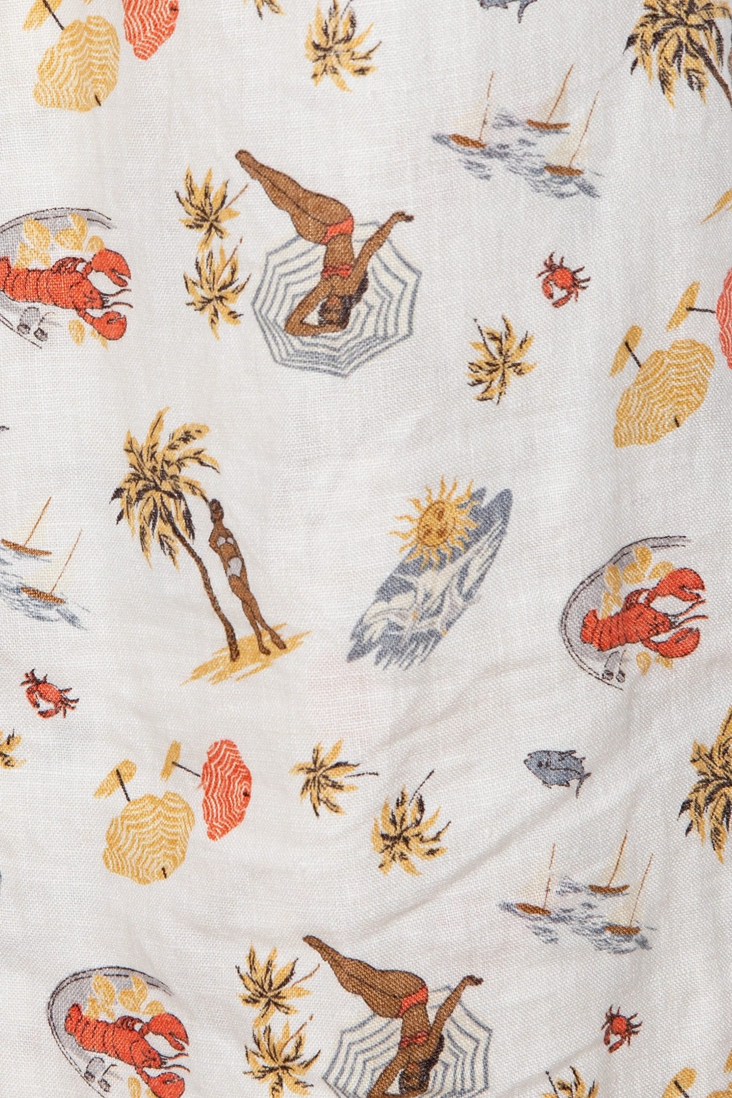 Thumbnail of http://Reformation%20Set%20mit%20sommerlichen%20Muster%20in%20Cremeweiß