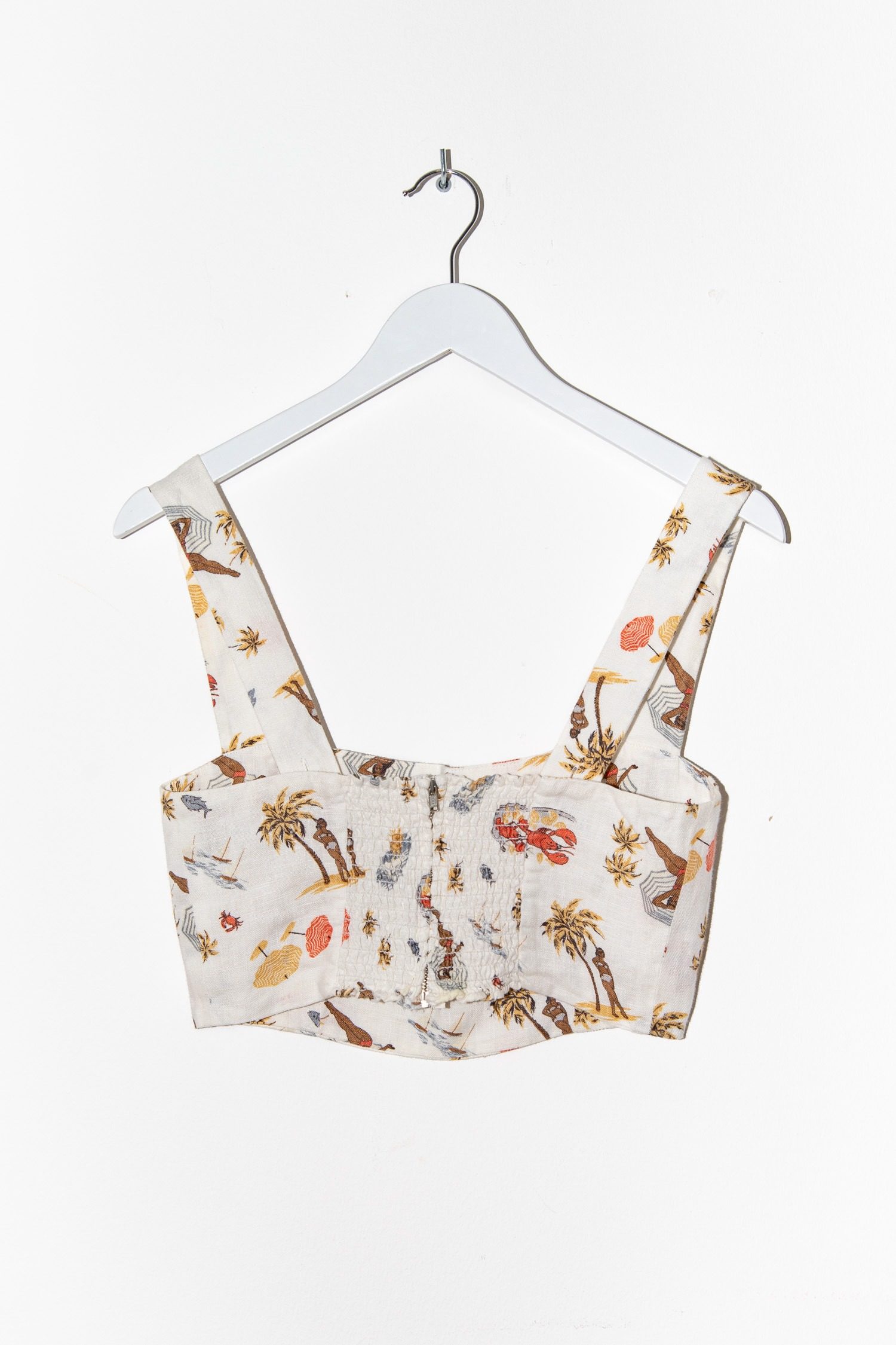 Thumbnail of http://Reformation%20Set%20mit%20sommerlichen%20Muster%20in%20Cremeweiß