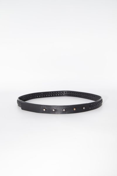 Rick Owens schmaler Flechtgürtel in Schwarz