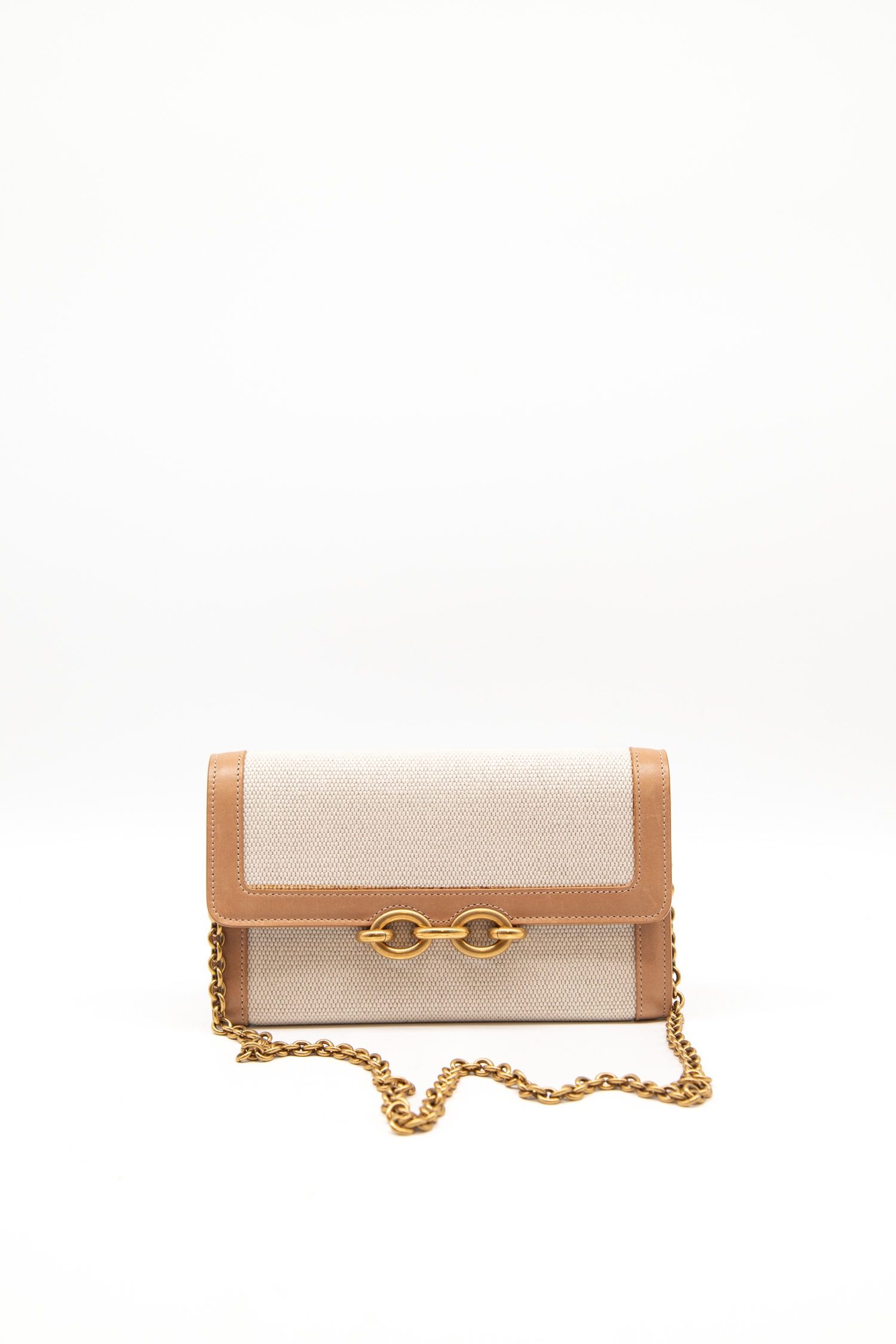 Thumbnail of http://Saint%20Laurent%20Le%20Maillon%20Wallet-on-Chain%20in%20Hellbeige