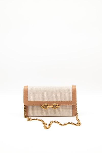 Saint Laurent "Le Maillon" Wallet-on-Chain in Hellbeige