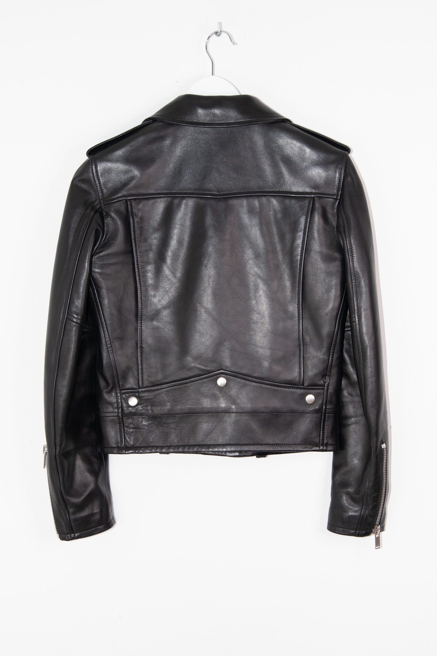 Thumbnail of http://Saint%20Laurent%20Lederjacke%20im%20Biker-Stil%20in%20Schwarz