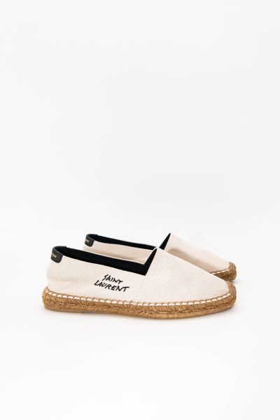 Saint Laurent Espadrilles in Cremeweiß