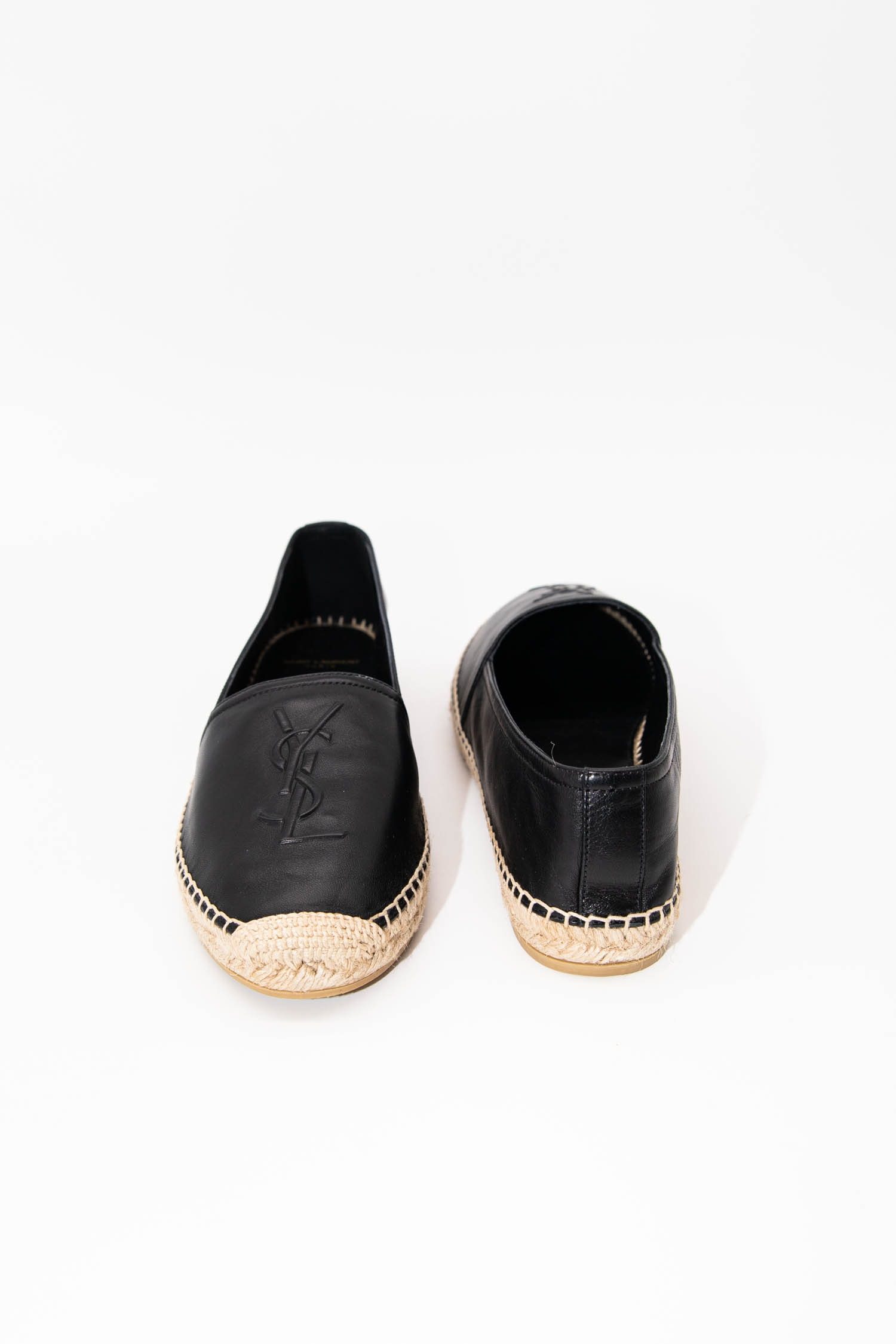 Thumbnail of http://Saint%20Laurent%20Espadrilles%20aus%20Leder%20in%20Schwarz