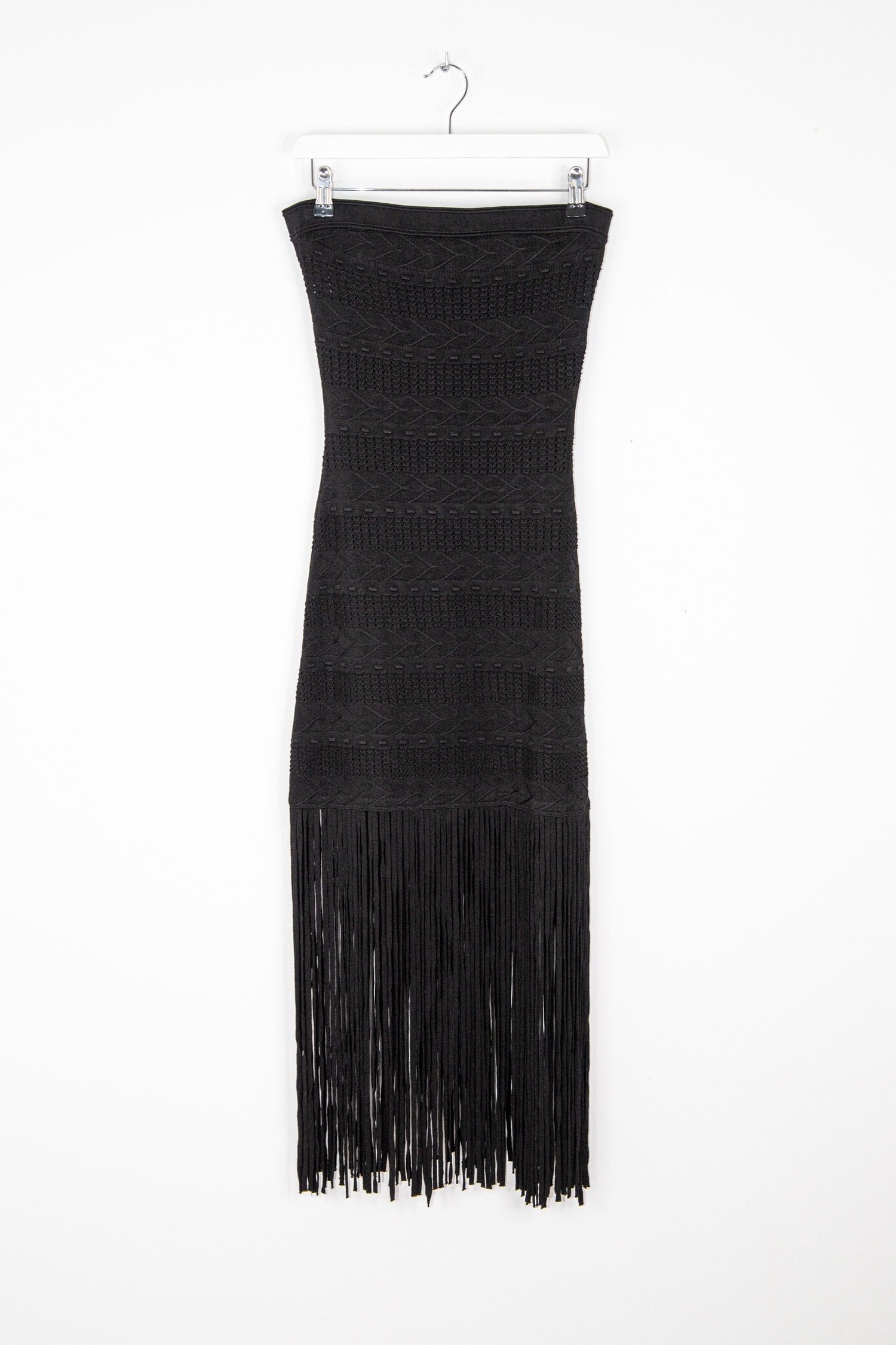 Thumbnail of http://Sandro%20Minikleid%20mit%20Fransen%20in%20Schwarz