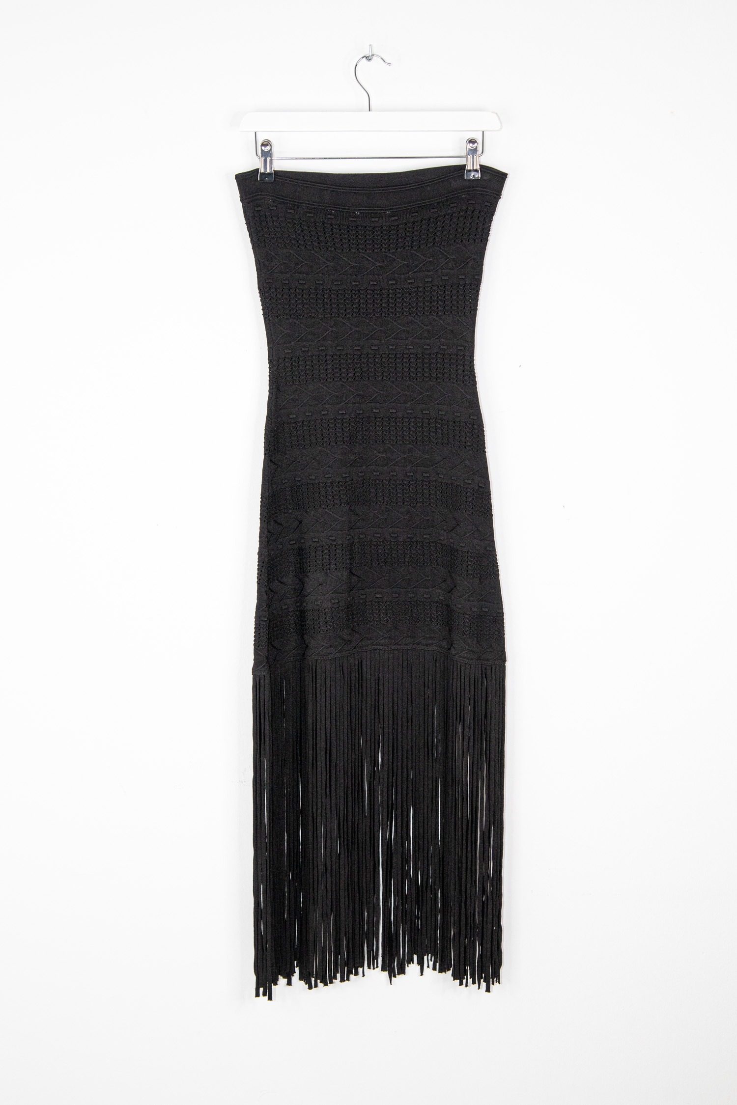 Thumbnail of http://Sandro%20Minikleid%20mit%20Fransen%20in%20Schwarz
