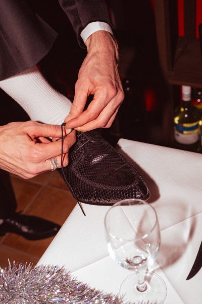 Sergio Rossi Schnürschuhe in Schwarz