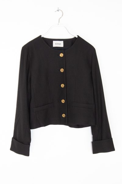 SOSUE Jacke "Yves" in Schwarz und Gold
