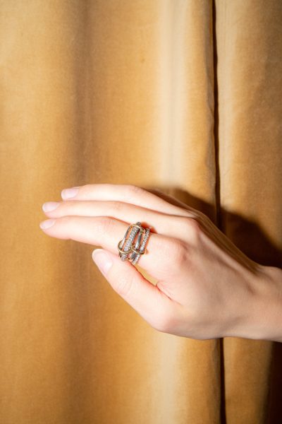 Spinelli Kilcollin "Vega" Ring in Silber und Gold