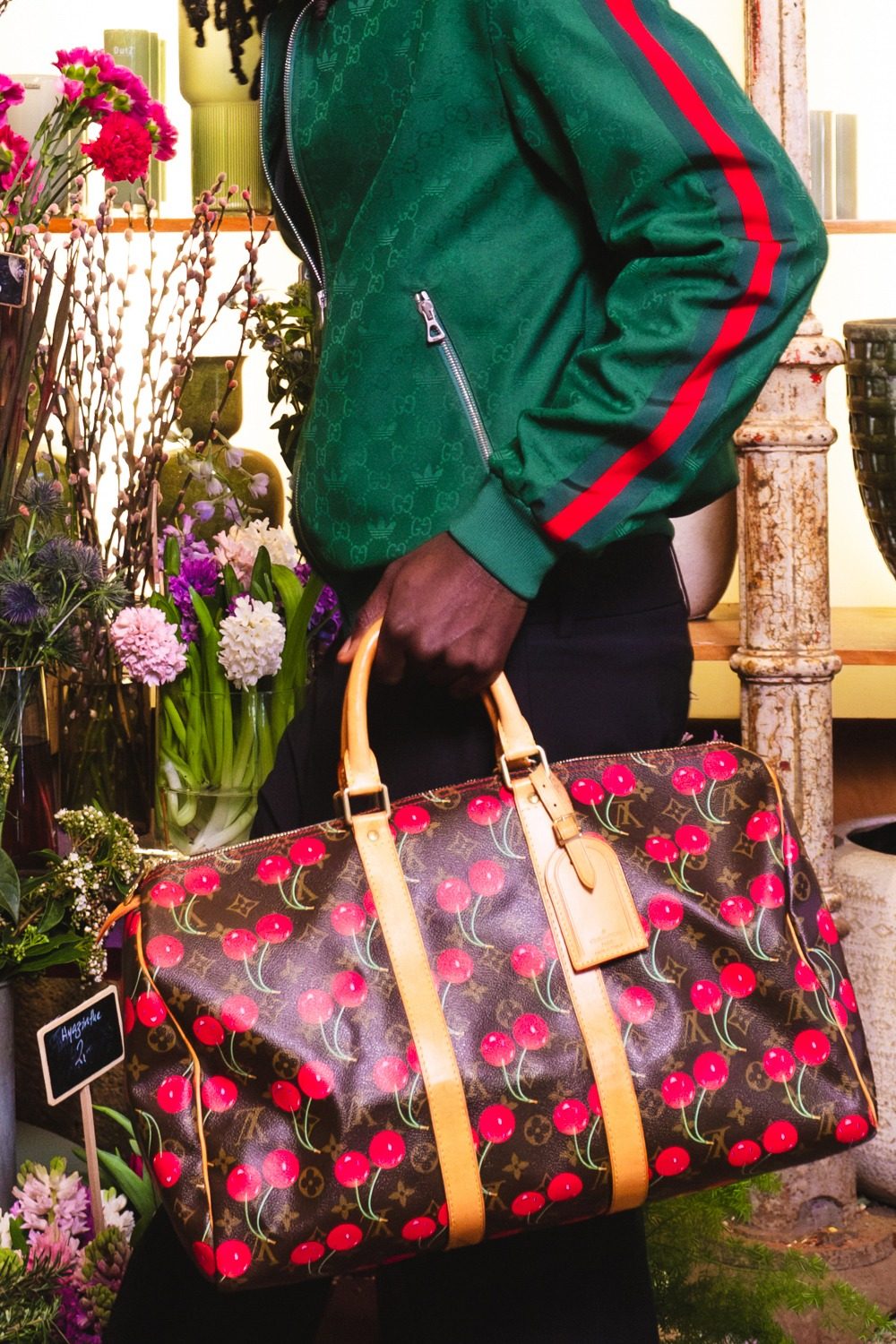Thumbnail of http://Louis%20Vuitton%20x%20Takashi%20Murakami%20Keepall%20Reisetasche