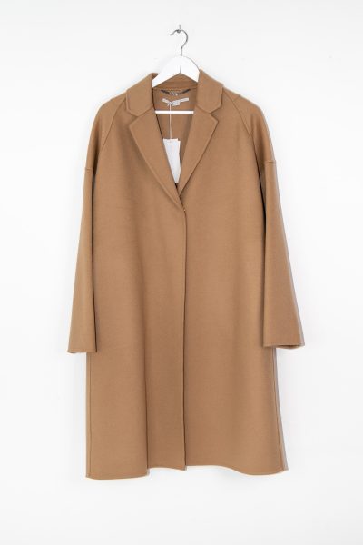 Stella McCartney gerader Mantel in Camel