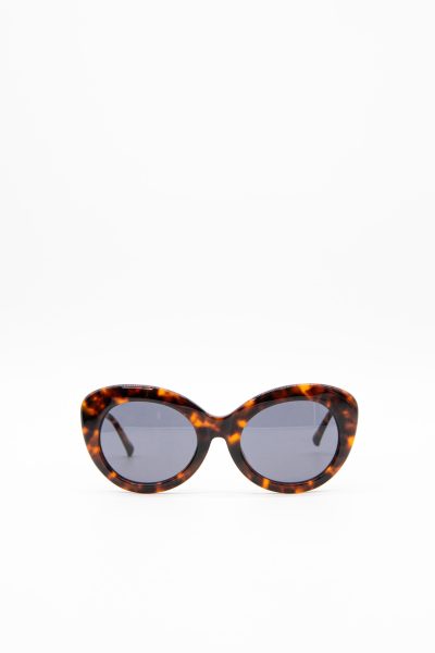 The Attico x Linda Farrow "Agnes" Sonnenbrille in Braun