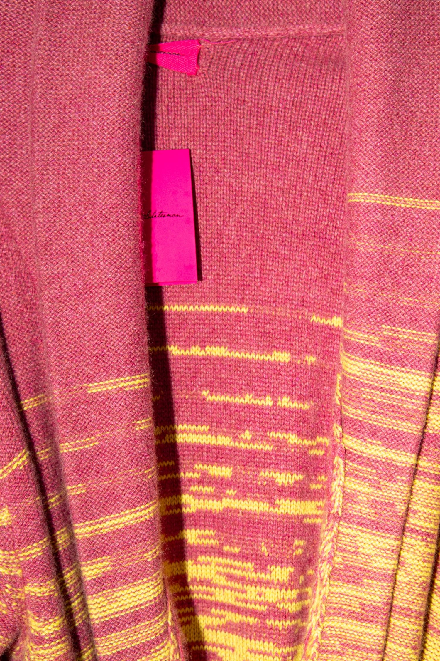 Thumbnail of http://The%20Elder%20Statesman%20%20Duo%20Ombre%20Strickjacke%20in%20Pink%20und%20Gelb