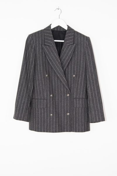 The Kooples Blazer mit Nadelstreifen in Dunkelgrau