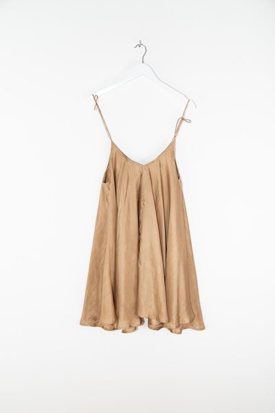 The Rose Ibiza "Merrylin" Seidenkleid in Khaki