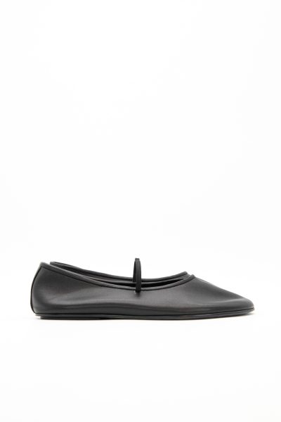 The Row Ballerinas in Schwarz
