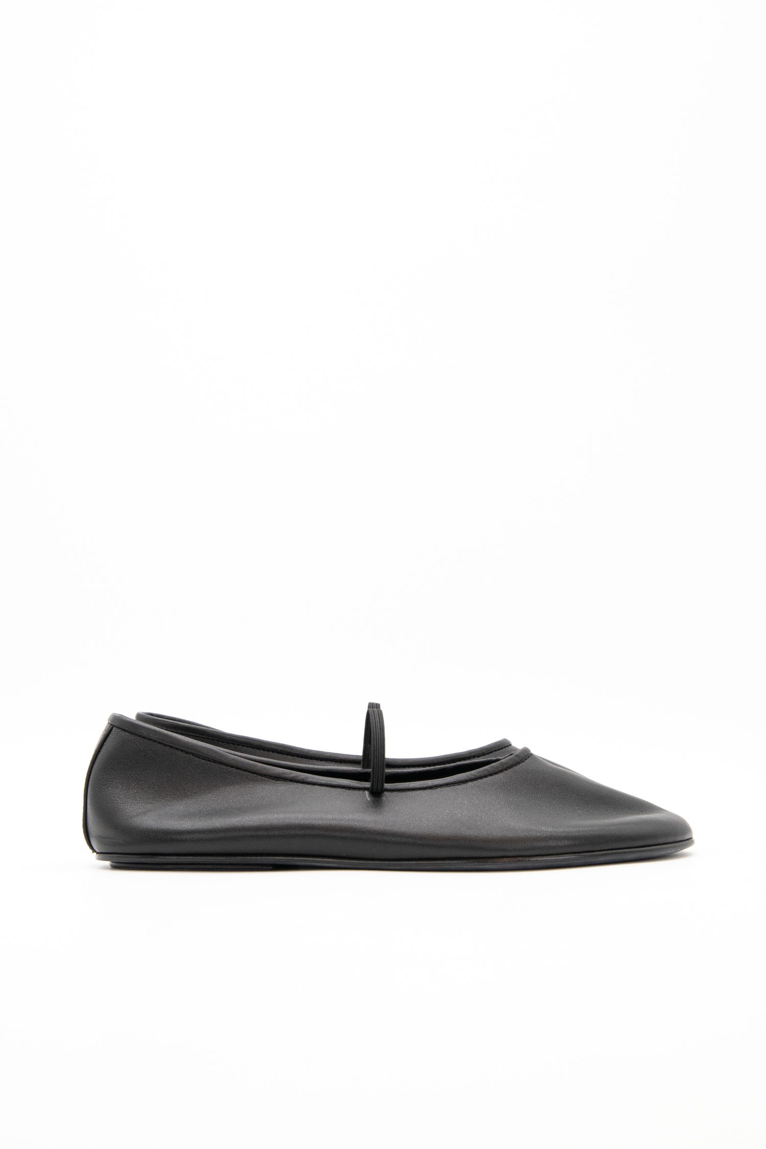 The Row Ballerinas in Schwarz