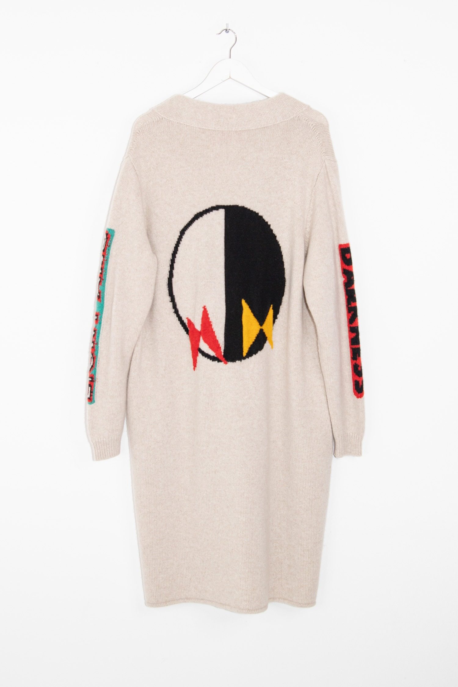 Thumbnail of http://The%20Elder%20Statesman%20Strickjacke%20mit%20Schriftzug%20in%20Beige