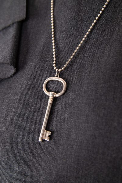 Tiffany & Co. Schlüssel-Halskette in Silber