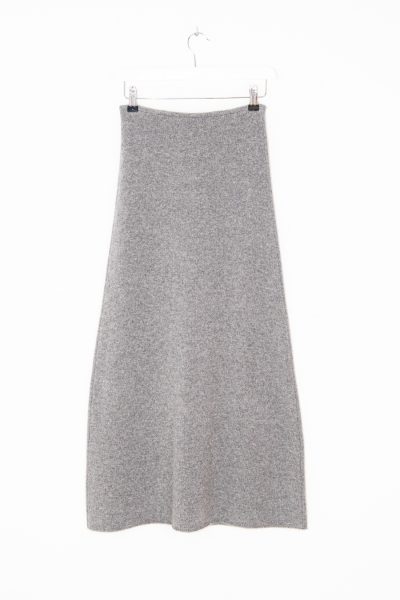 Toteme Strickrock in Grau Meliert