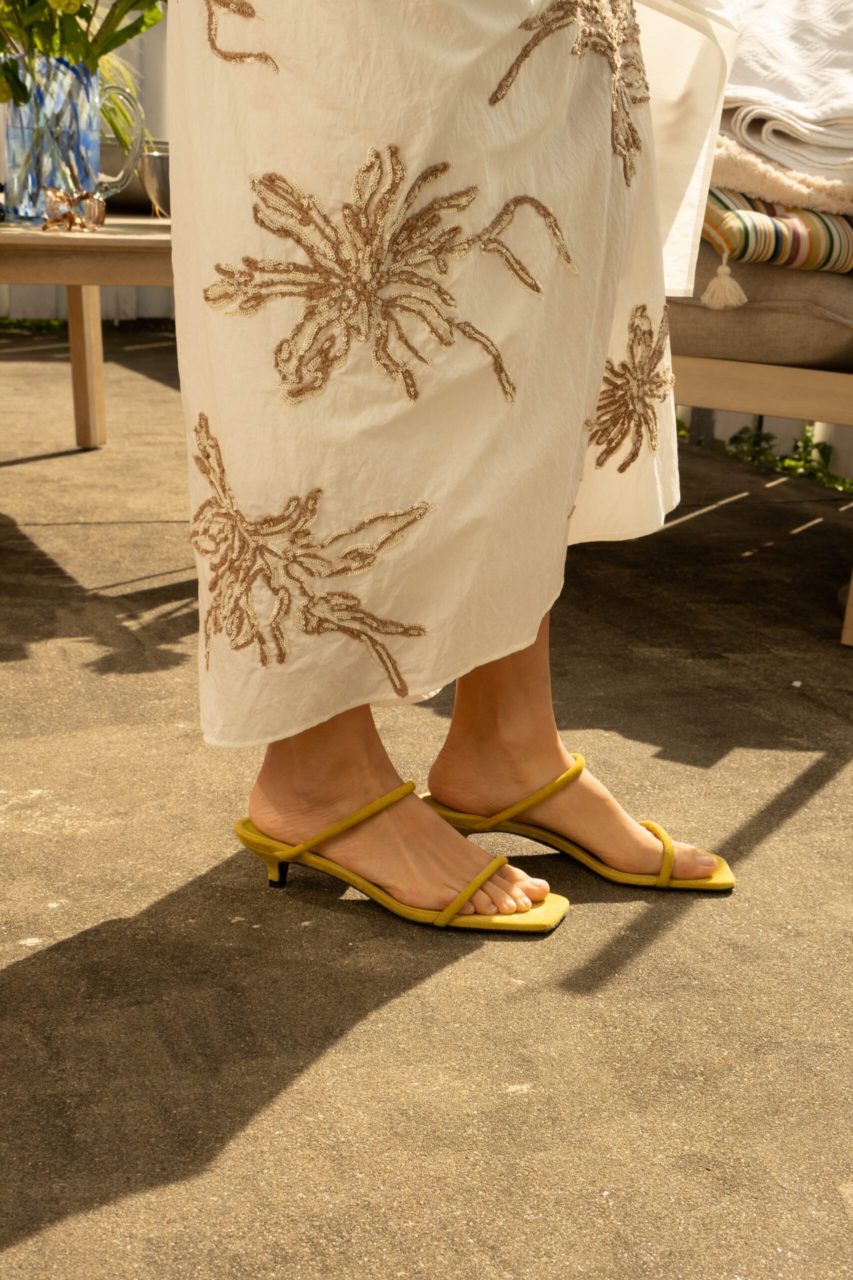 Brunello Cucinelli Rock mit Pailletten in Weiß