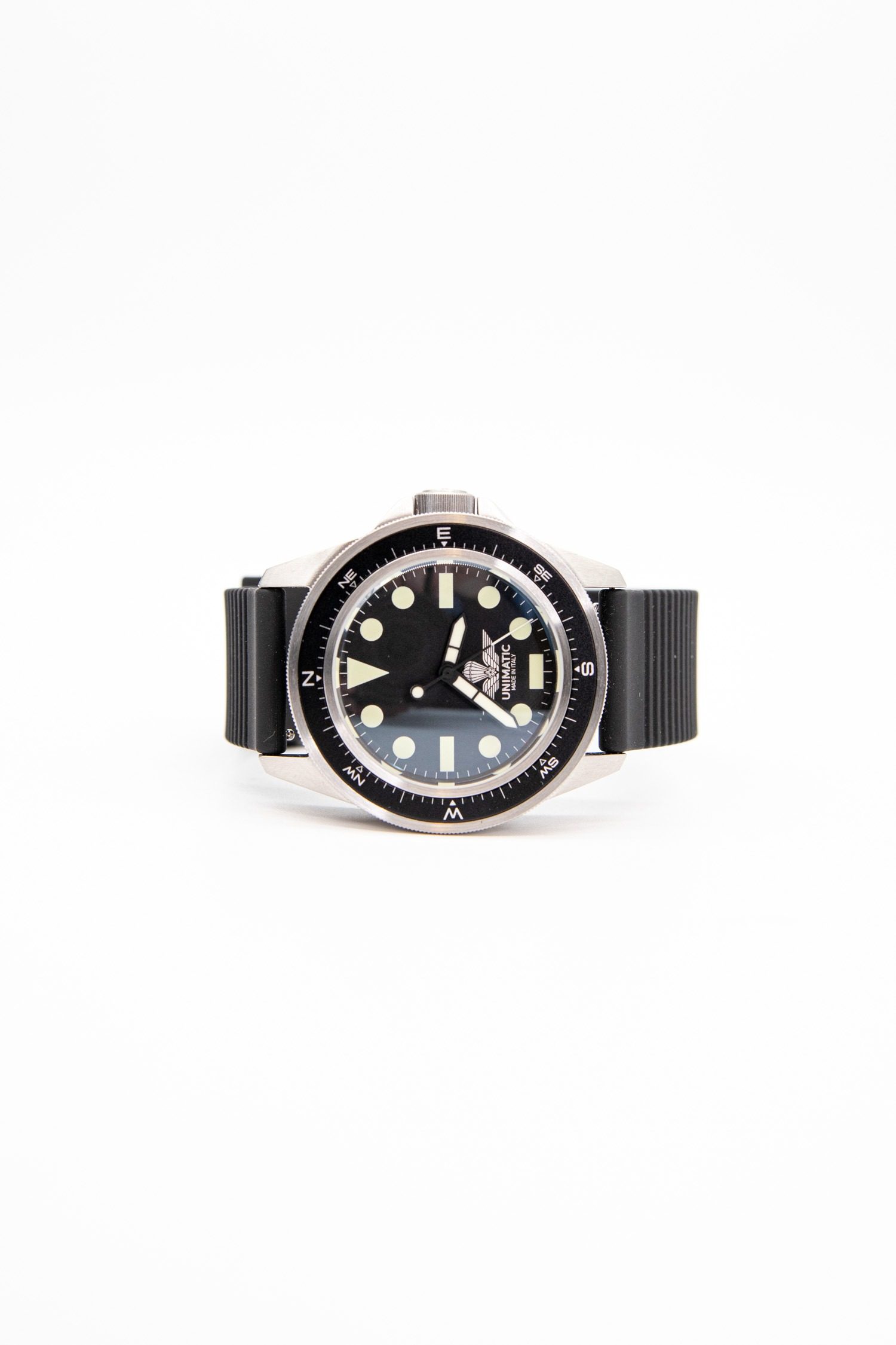 Thumbnail of http://Unimatic%20x%20Esercito%20U1-PA%20Armbanduhr%20in%20Schwarz%20und%20Silber