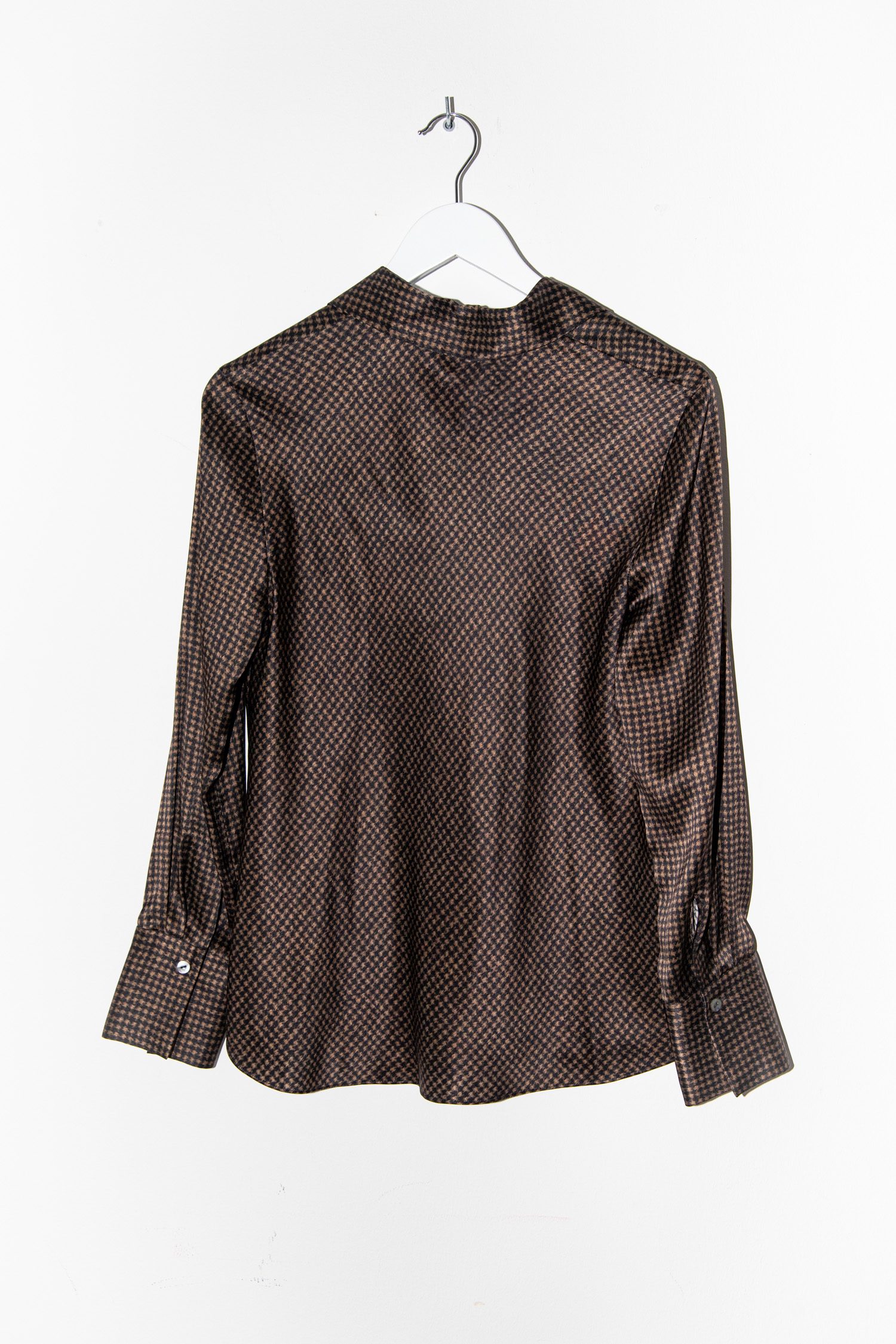 Vince Set aus Bluse und Rock in Brauntönen