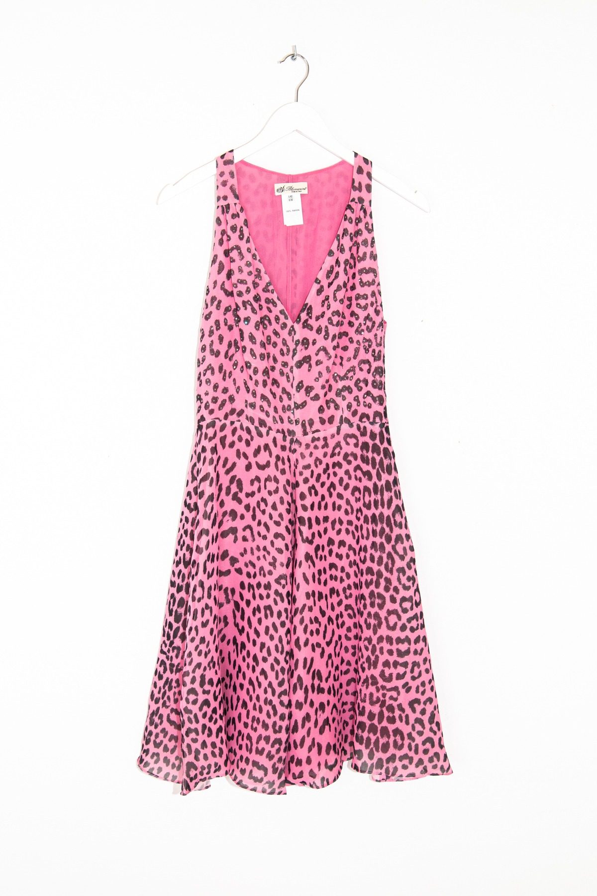 Thumbnail of http://Blumarine%20Minikleid%20mit%20Leomuster%20in%20Pink%20und%20Schwarz