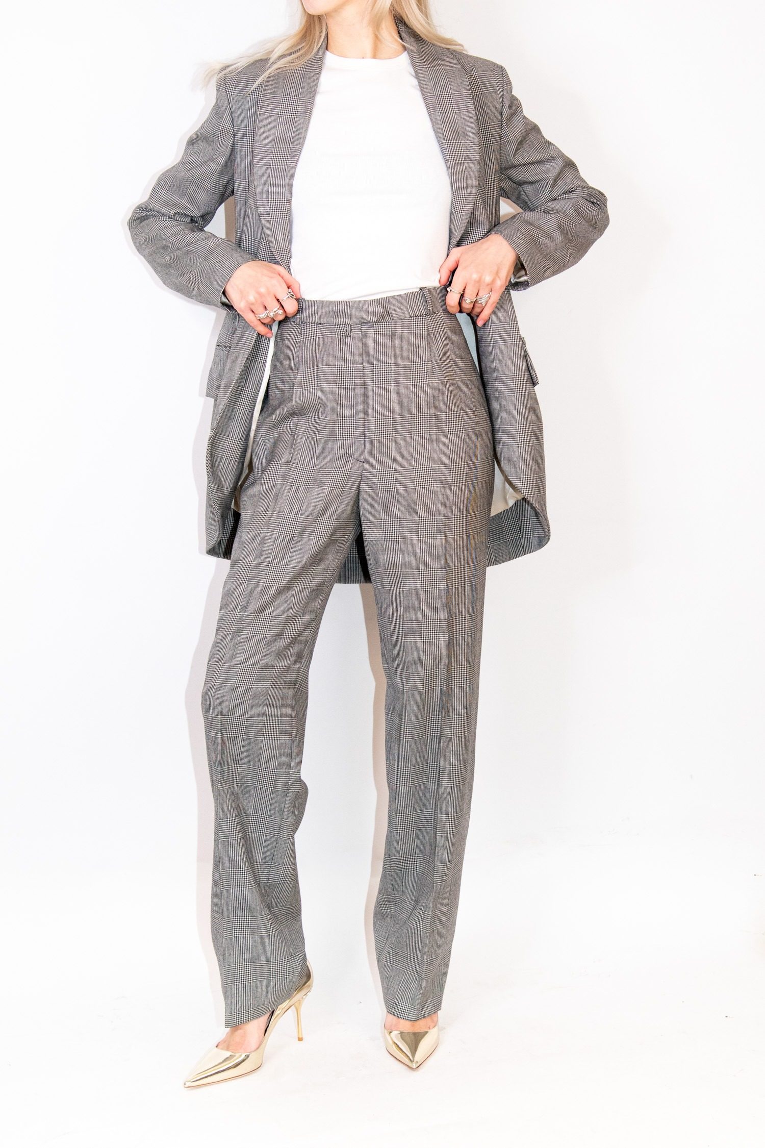 Thumbnail of http://Vintage%20Christian%20Dior%20Boutique%20Hosenanzug%20mit%20Karomuster