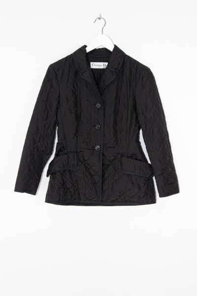 Vintage Dior Jacke mit Steppmuster in Schwarz