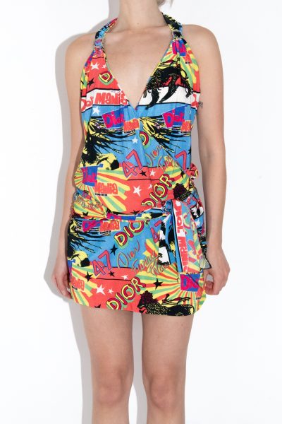 Dior Vintage Oberteil mit Pop-Art-Print in Bunt