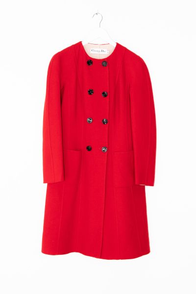 Vintage Dior Mantel in Rot