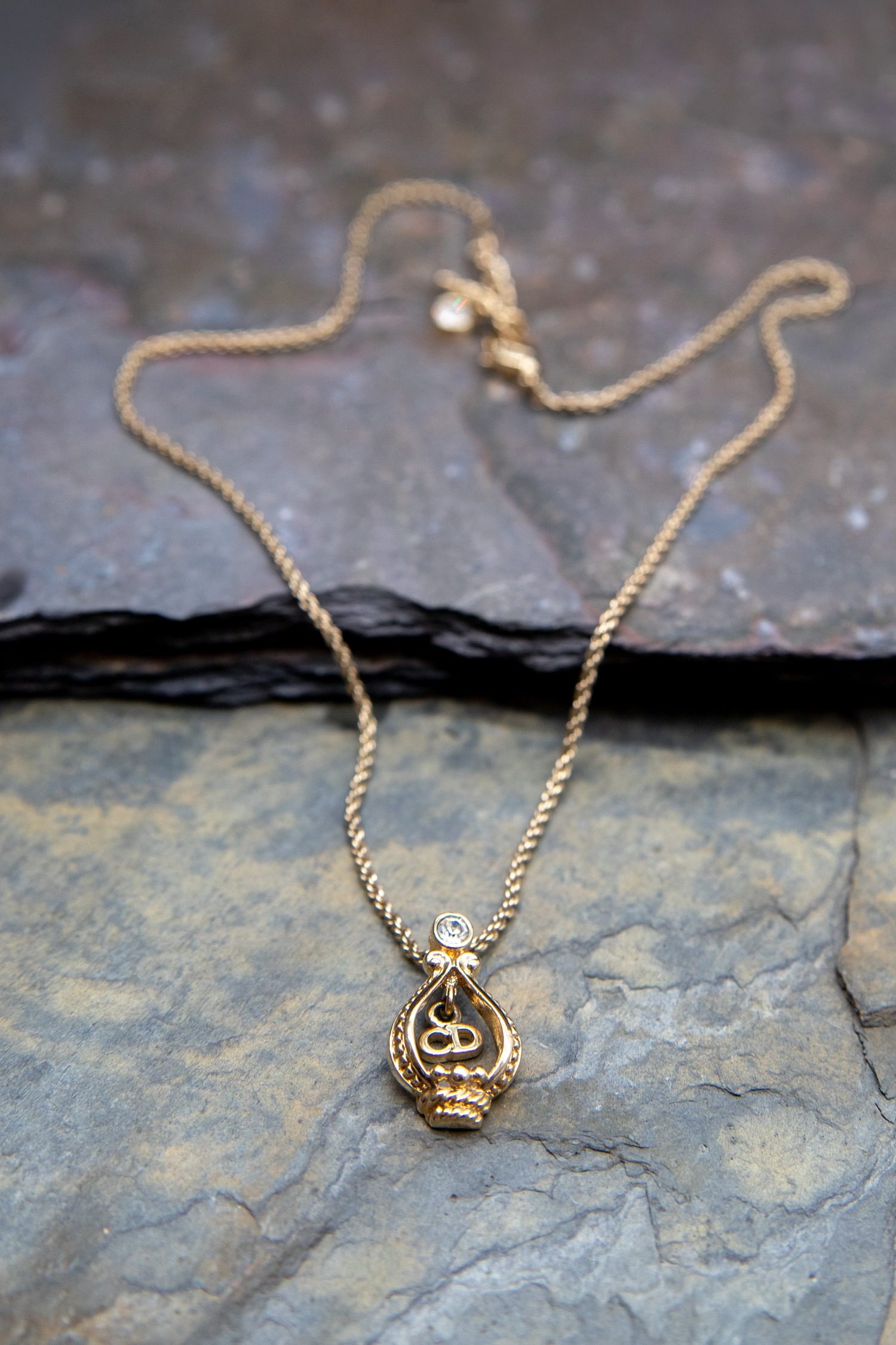 Thumbnail of http://Dior%20Vintage%20Halskette%20in%20Gold