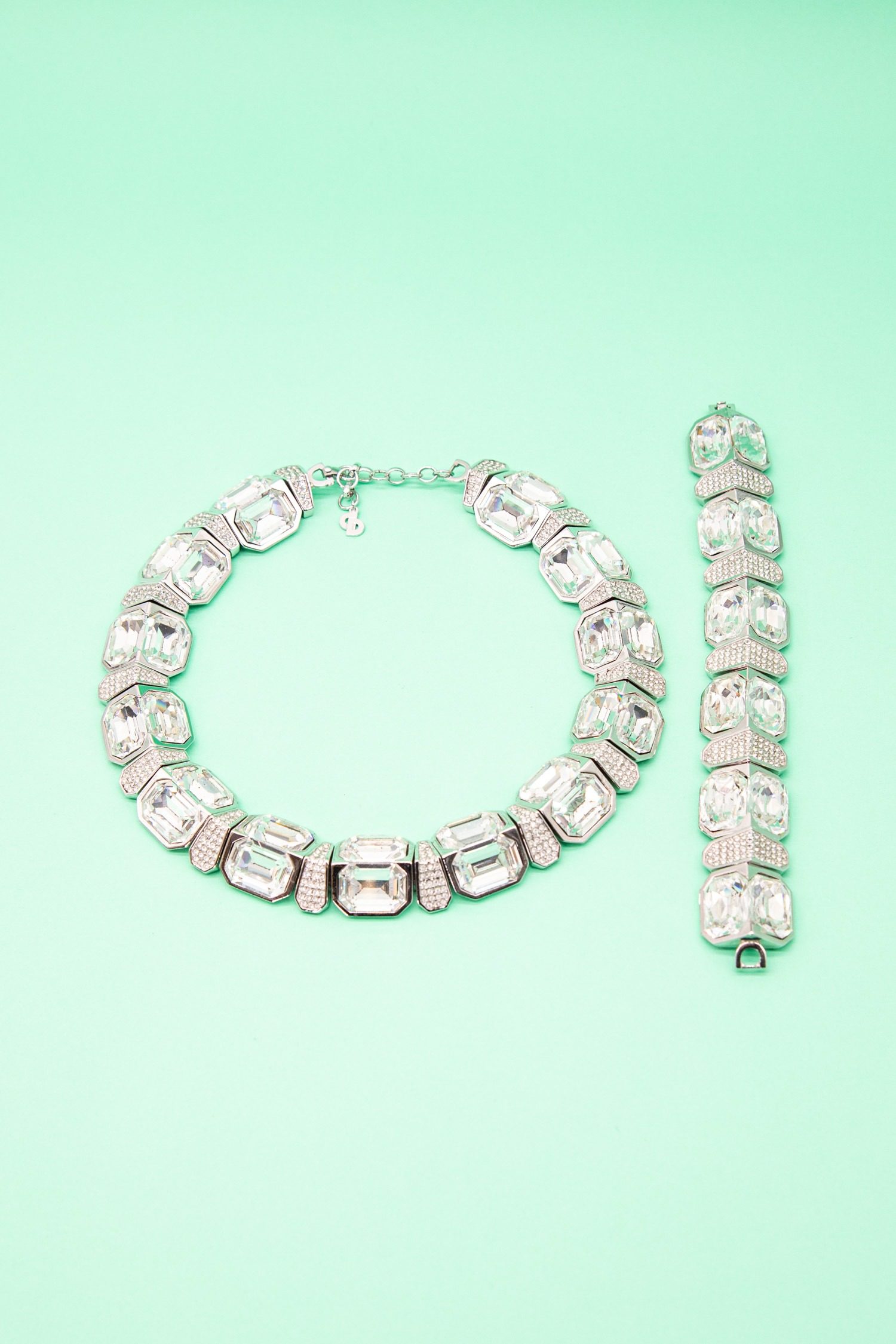 Thumbnail of http://Dior%20Vintage%20Schmuck-Set%20in%20Silber