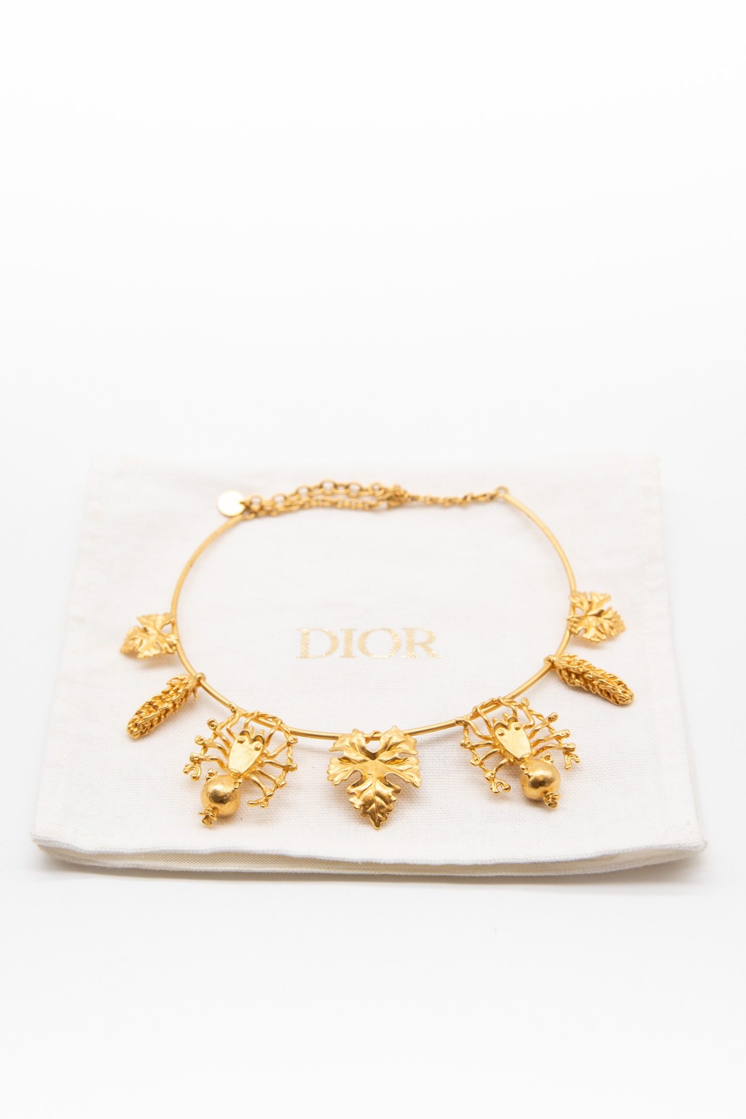 Thumbnail of http://Dior%20Vintage%20Mille%20Fleur%20Choker%20in%20Gold