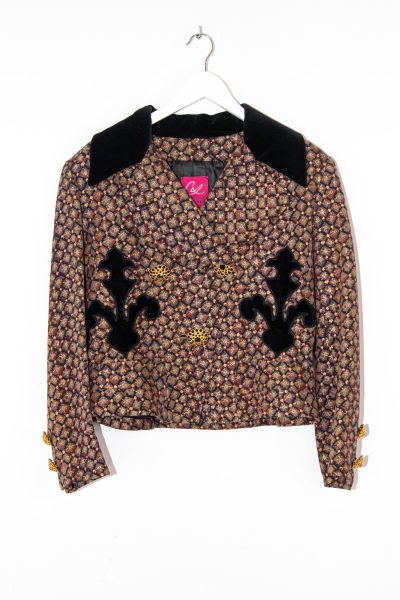 Vintage Christian Lacroix Jacke mit Fleurs-de-lis-Applikationen